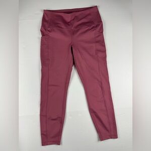 Yogalicious Lux Pink Activewear yoga leggings with pockets size large